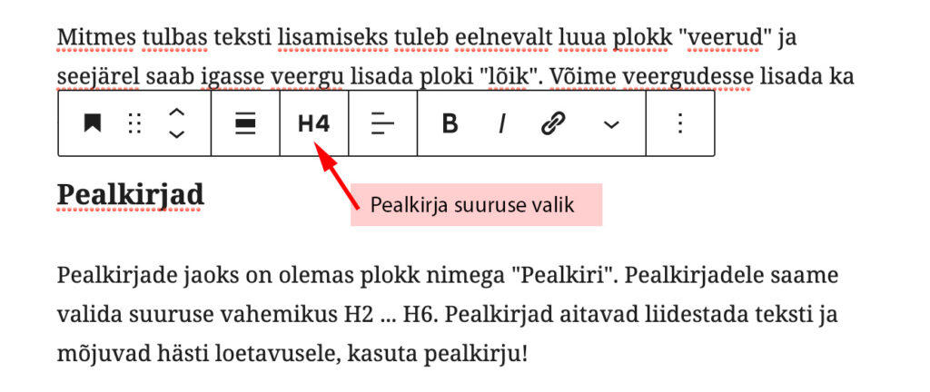 pealkirjade lisamine wordpressis